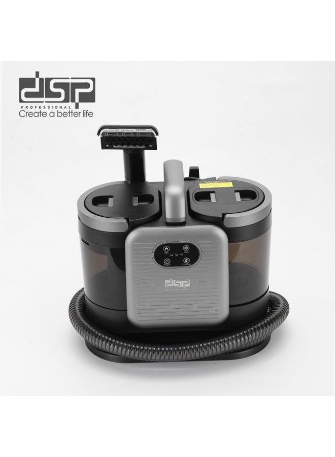 دي اس بي جهاز تنظيف البقع بالبخار الاحترافي DSP 4 في 1، بقدرة 1650 واط، وقوة شفط 14 كيلو باسكال، وتعقيم فوري بالبخار بدرجة حرارة عالية تصل إلى 221 درجة فهرنهايت، مع تنبيه صوتي، وخزان سعة 1.6 لتر. - Image 2